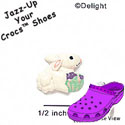 CROC - 5124 - Bunny Basket Pink - Mini - Clog Shoe Decoration Charm