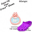 CROC - 5177 - Baby Bib Multi - Mini - Clog Shoe Decoration Charm