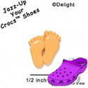 CROC - 5231 - Feet Flesh Pair Small - Clog Shoe Decoration Charm