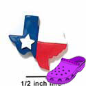CROC - 5456 - Texas Lone Star Small Matte - Clog Shoe Decoration Charm