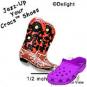 CROC - 5461 - Boots Sunflower Small Matte - Clog Shoe Decoration Charm
