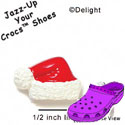 CROC - 9181 - Santa's Hat - Medium - Clog Shoe Decoration Charm