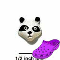 CROC - 9305 - Panda Face - Mini - Clog Shoe Decoration Charm