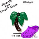 CROC - 9310 - Palm Tree Brown - Mini - Clog Shoe Decoration Charm