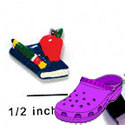 CROC - 9733 - Apple Book Pencil - Mini - Clog Shoe Decoration Charm