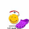 CROC - 9739 - Smiley Face Nurse - Mini - Clog Shoe Decoration Charm