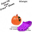 CROC - 9749 - Pumpkin - Mini - Clog Shoe Decoration Charm