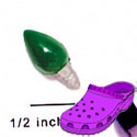 CROC - 9762 - Light Silver Green - Mini - Clog Shoe Decoration Charm