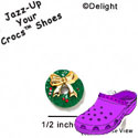 CROC - 9766 - Wreath Bow Gold - Mini - Clog Shoe Decoration Charm