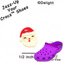 CROC - 9773 - Santa Face - Mini - Clog Shoe Decoration Charm