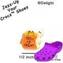 CROC - 9775* - Ghost Bag Trick Treat - Mini - Clog Shoe Decoration Charm