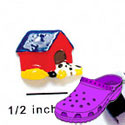 CROC - 9795 - Dog Dalmatian In House - Mini - Clog Shoe Decoration Charm