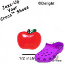 CROC - 9801 - Apple Fat - Mini - Clog Shoe Decoration Charm