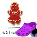 CROC - 9805 - Gingerbread Girl - Mini - Clog Shoe Decoration Charm