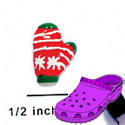 CROC - 9830* - Mitten Red Bright - Mini - Clog Shoe Decoration Charm