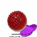 CROC - 9867 - Basketball Textured - Mini - Clog Shoe Decoration Charm