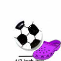 CROC - 9886 - Soccer ball - Mini - Clog Shoe Decoration Charm