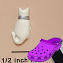 CROC - 9898* - Cat Collar White - Mini - Clog Shoe Decoration Charm