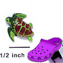CROC - 9931 - Sea Turtle - Mini - Clog Shoe Decoration Charm