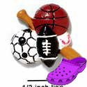 CROC - 9951 - Sports Collage - Medium - Clog Shoe Decoration Charm