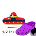 CROC - 9961 - Sombrero Bright - Mini - Clog Shoe Decoration Charm