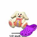 CROC - 5125 - Bunny Sitting Egg Pink - Mini - Clog Shoe Decoration Charm