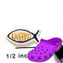 CROC - 9979 - Fish Christian - Mini - Clog Shoe Decoration Charm