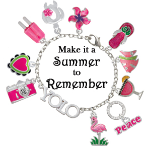 silver plated summer Charms