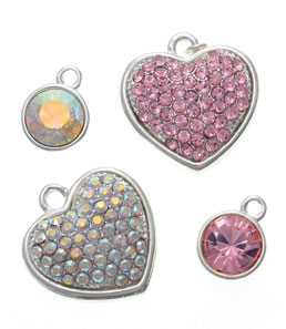 wholesale swarovski crystal charms