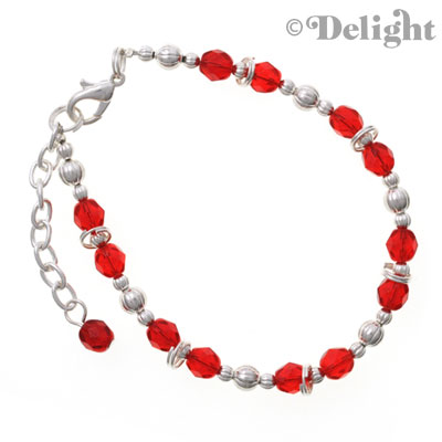 Beaded Bracelet - Red