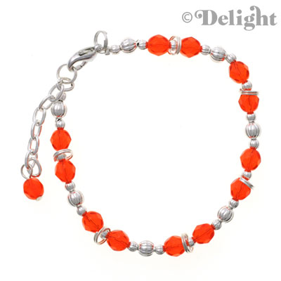 Beaded Bracelet - Orange