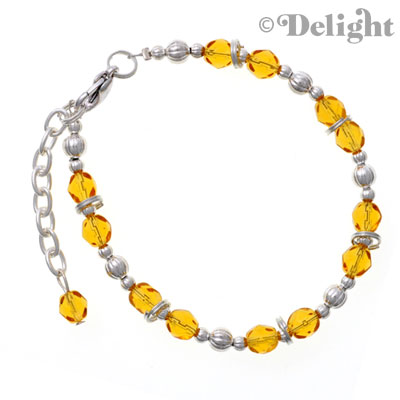 Beaded Bracelet - Yellow