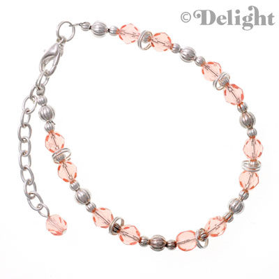 Beaded Bracelet - Pink