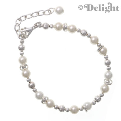 Beaded Bracelet - Pearl