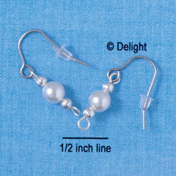 Beaded Earrings - Pearl