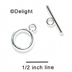 F1083 - Circle and Bar Toggle Clasp (1 set per package)