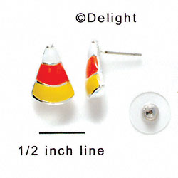 F1138 - Enamel Candy Corn - Post Earrings (1 Pair per package)