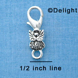 F1364 tlf - Silver Angel - Im. Rhodium Lobster Claw Clasp