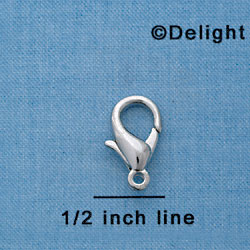 F1400 tlf - 18mm Lobster Claw Clasp - Im. Rhodium