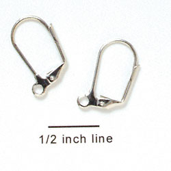 G5585 - Imitation Rhodium French Earring with Flip Back (12 per package)