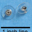 G0279 - Earring Backing - Disc Plastic (12 per package)