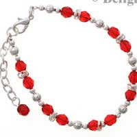 Beaded Bracelet - Red