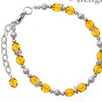 Beaded Bracelet - Yellow