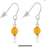 Beaded Earrings - Yellow