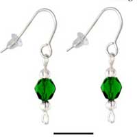 Beaded Earrings - Green