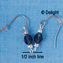 Beaded Earrings - Navy