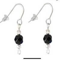 Beaded Earrings - Black