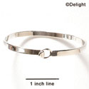 F1080 - Silver Latching Bangle Bracelet