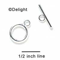 F1083 - Circle and Bar Toggle Clasp (1 set per package)