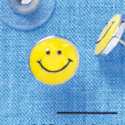 F1194 - Mini Yellow Smiley Face - Post Earrings (1 Pair per package)